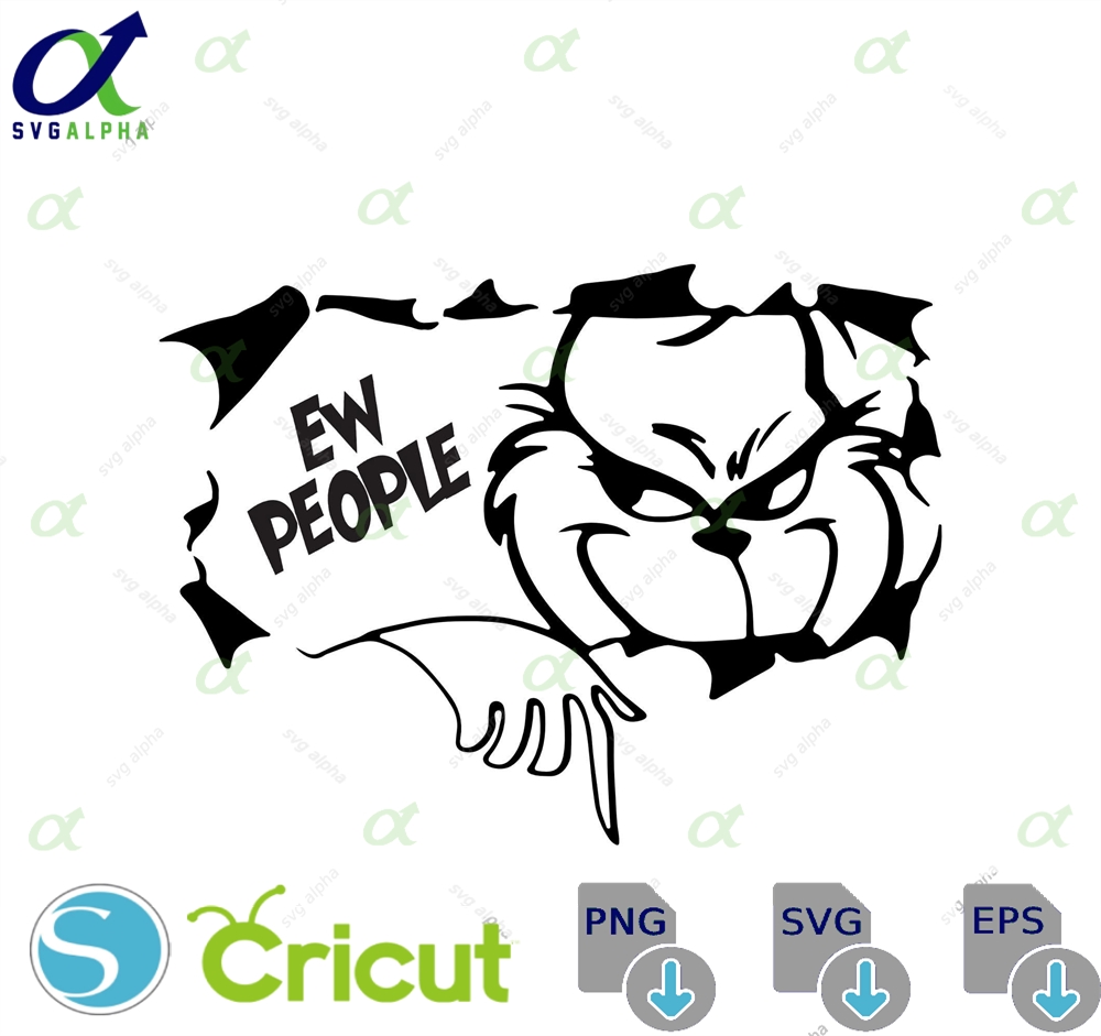 Ew People Christmas Svg Layered Item Clipart Cricut Digital Svg